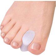 Silicone Toe Separator Bursitis Fingers Separator Toe Spacer Hammer Foot (White, B)