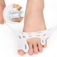 thumbnail image 1 of Silicone Toe Separators, Toe Straightener Spacer, Hallux Valgus Relief for Women and Men, Ergonomic Comfortable Fit with Ventilation Holes, Breathable Soft, Invisible Thin Padding, Washable Reusable, 1 of 9