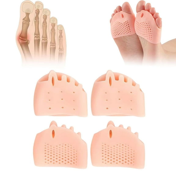Silicone Toe Separators, Toe separators for Women and Men, Breathable & Soft Toe Spacers Yoga Toes, Correct Toes Spreaders for Feet, Toe Separators for Hammer Toe, Crooked Toes (Sink, 2 Pairs)