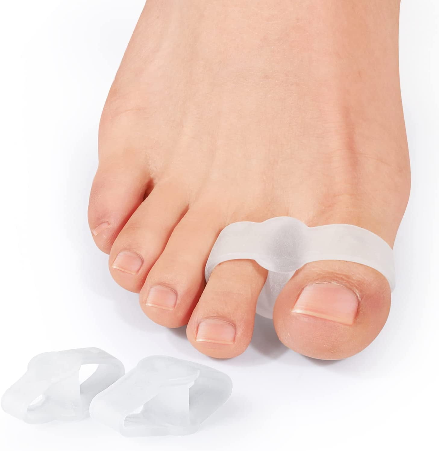 Silicone Toe Separators for Overlapping Toes, 14 Packs Gel Toe Spacer ...