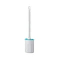 Silicone Toilet Brush With Holder, Bathroom Toilet Brush Holder Set