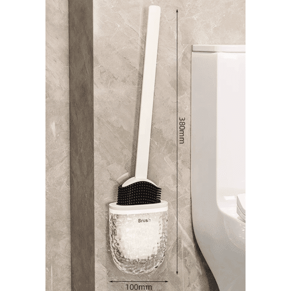 Silicone Toilet Brush for Household Use, No Dead Corners, Wall Mounted Bathroom, Toilet Specific Cleaning Brush