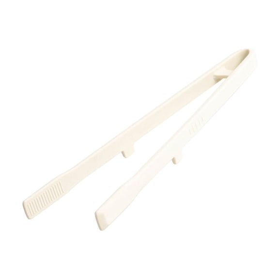 Silicone Tongs, Easy Grip Design with Heat Resistant, Non-Stick Cookware Safe, Bbq Grill Tool for Flipping Grabbing Serving,10.43In（White）