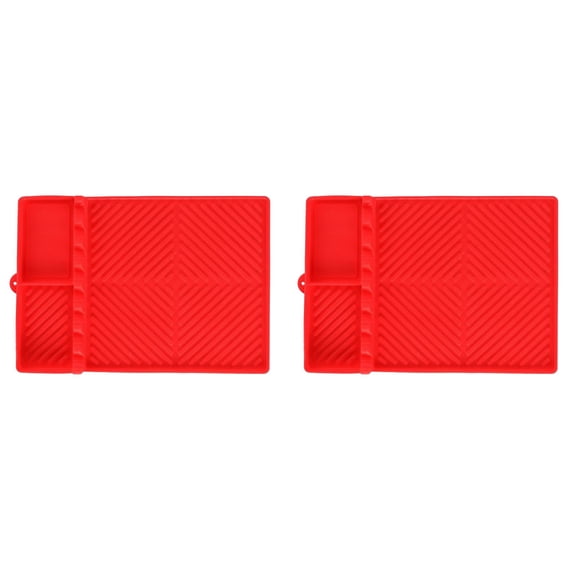Silicone Tools Mat for Griddle and Flat Top Grill, Kitchen Cooking Baking Countertop Side Shelf Spatula Mat with Pad, BBQ Accessories Gifts for Men