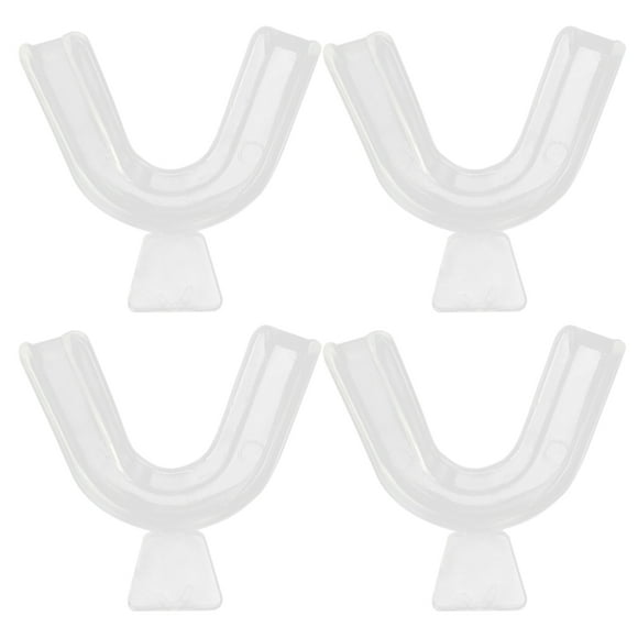 Silicone Tooth Protector Braces Set Mouth Guard Teeth Whitening Tray (4pcs)