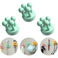 thumbnail image 1 of Silicone Toothbrush Holder, Multi-Function Utility Hook, Self Adhesive Shave Hook, Plug Cable Razor Holder Silicone Decoration Hooks Stick to Wall Door, for Hanging Bathroom Kitchen Home Office, 1 of 5
