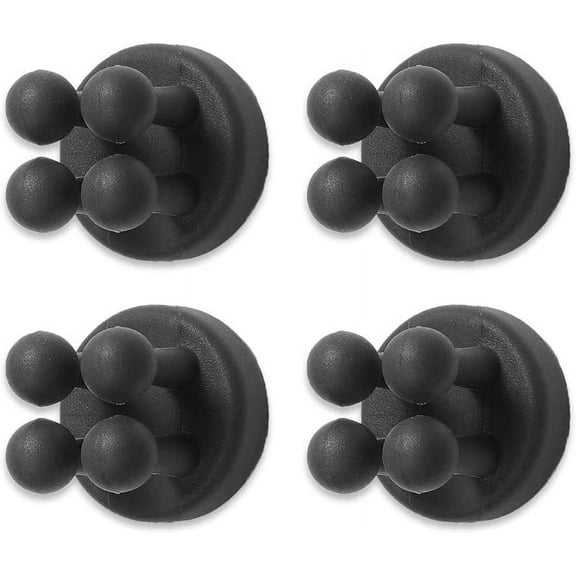 Silicone Toothbrush Holder, Self Adhesive Toothbrush Hook, Multi Function Hook, Black