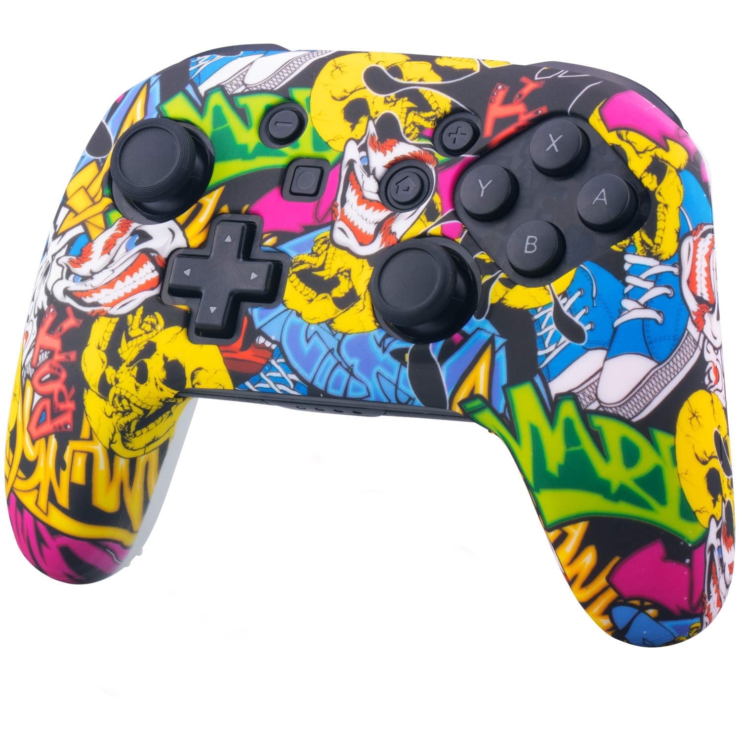 Silicone Transfer Print Cover Skin Case for Nitendo Official Switch Pro ...