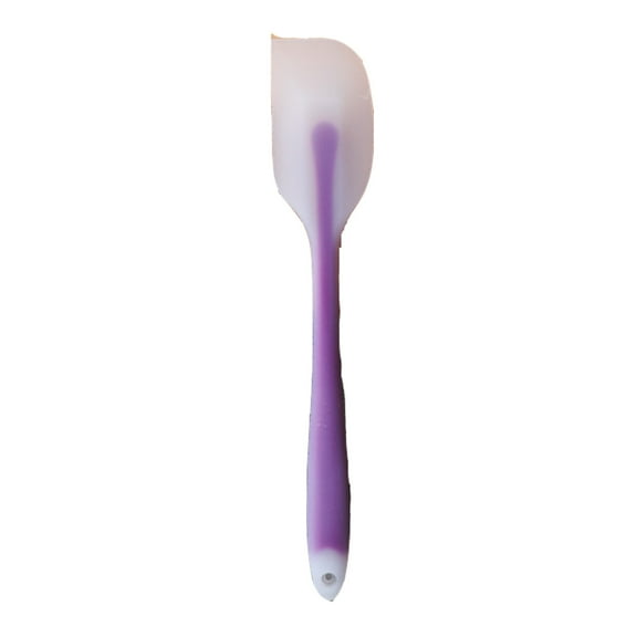 Silicone Translucent Spatula - 500Â°F Heat Resistant, Ergonomic Design, Seamless & Stainless Steel Coated, Ideal for Mixing, Scraping, Baking - Durable Cake Spatula with Hanging Hole Purple