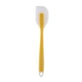 thumbnail image 1 of Silicone Translucent Spatula - 500Â°F Heat Resistant, Ergonomic Design, Seamless & Stainless Steel Coated, Ideal for Mixing, Scraping, Baking - Durable Cake Spatula with Hanging Hole Yellow, 1 of 1