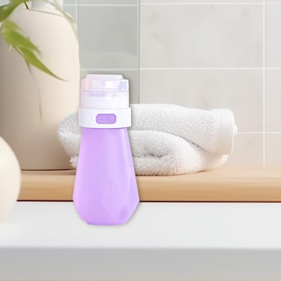 Silicone Travel Bottles Leakproof 60ml, Refillable Toiletry Containers for Shampoo Lotion Soap, Wide Mouth Easy Fill Design, Portable for Travel Gym Vacation