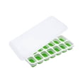 thumbnail image 1 of Silicone Tray Ice Mold Freezer Can Be Stacked, Pack Of 1 Silicone Trays With Lids, Easy Pour & Freeze Ice Molds For Kitchen, Stackable Design Reduces Mess, No Shimmying Full, 1 of 3