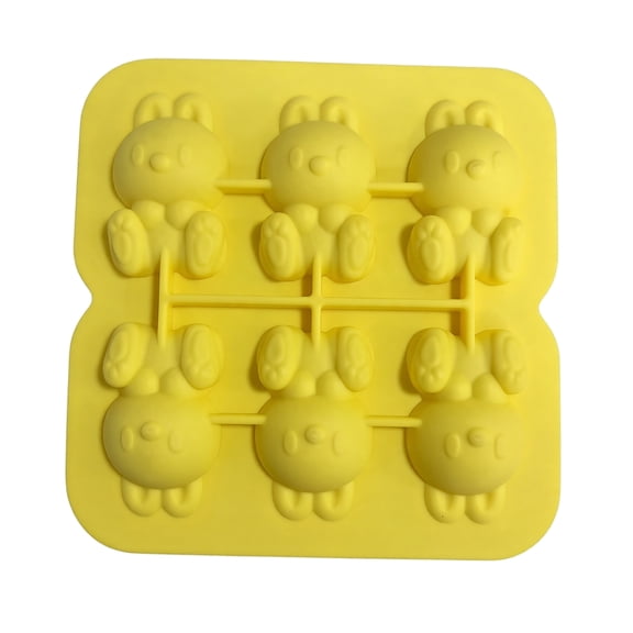 Silicone Tray Rabbit Shape Mold Flexible Nonstick Ice Maker for Kids Homemade Ice Cubes Chocolate Jelly Baking