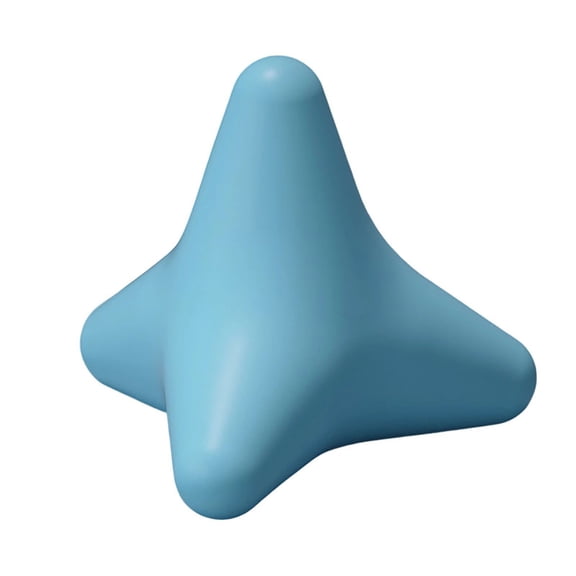 Silicone Trigger Point Massage Ball for Neck Shoulder Back and Foot Stress Relief Blue