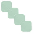thumbnail image 1 of Silicone Trivet Mats 4 Pack - Square Heat-Resistant Hot Pads for Kitchen Countertops, Non- Pot Holders & Table Protectors, Multi-Purpose Drying Mats (7"x7"), 1 of 6