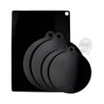 thumbnail image 1 of Silicone Trivet Mats - 5 Heat Resistant Pot Holders, Cooktop Mat, Multipurpose Non-Slip Hot Pads for Kitchen Potholders, Hot Dishers, Jar Opener, Spoon Holder, Silicone (Black), 1 of 5