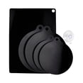 thumbnail image 1 of Silicone Trivet Mats - 5 Heat Resistant Pot Holders, Cooktop Mat, Multipurpose Non-Slip Hot Pads for Kitchen Potholders, Hot Dishers, Jar Opener, Spoon Holder, Silicone (Black), 1 of 5