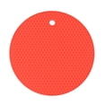 thumbnail image 1 of Silicone Trivet Mats Heat Resistant Hot Pads for Hot Pots Pans Dishes Flexible Non-Slip Hot Pot Holders Kitchen Counter Protector,Silicone Trivet,1PC,Red, 1 of 2