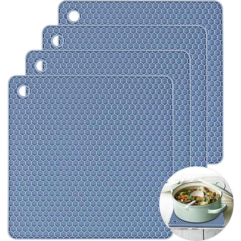 Silicone Trivet Mats, Silicone Pot Holders for Hot Pots and Pans