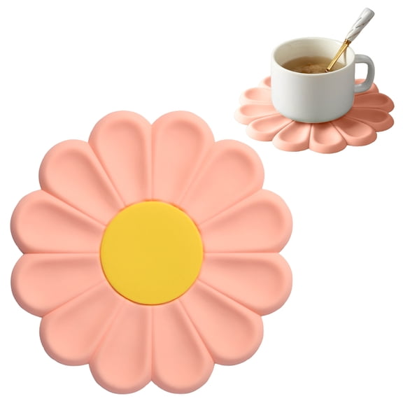 Silicone Trivet Mats, Silicone Heat Resistant Pads, 1Pcs 6.7Inch Creative Hot Pots Trivet Heat Resistant Mat for Kitchen Cooking, Dishes Plate Coffee Mugs Cup Tabletop