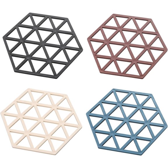 Silicone Trivet Mats and Pads 4 pcs Non-Slip Kitchen Trivets Trivets for Countertops