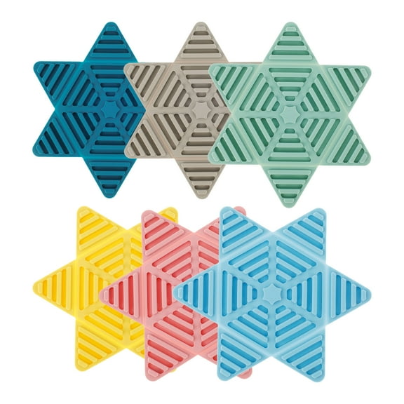 Silicone Trivets Foldable Silicone Hot Pads Nonslip Silicone Trivet Mats Multifunctional Hot Pot Pad for Dinning Table Kitchen Countertop