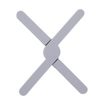 Silicone Trivets for Hot Dishes, Foldable Silicone Trivets for Hot Pots and Pans, Anti-Slip Heat Water Resistant Silicone Pot Holders (Gray)