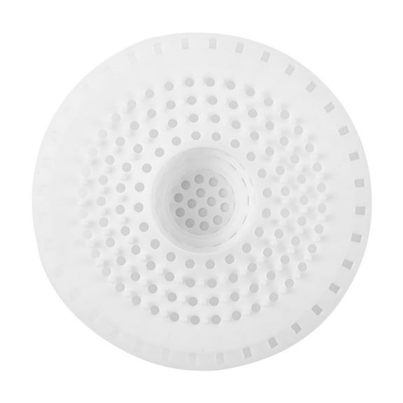 Silicone Tub Stopper Floor Drain Cover, 2 Pieces Sewer Anti-Odor Mat Deodorizing Drain Plugs for Kitchen, Bathroom and Laundry Gray White