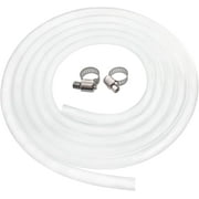 Silicone Tubing, Home Brewing and Winemaking Silicone Tubing, 10mm3/8 inch ID x 13mm1/2 inch OD, 10 ft, High Temp Food Grade Tube, Flexible Hose Pipe with Stainless Worm Gear Hose Clamps