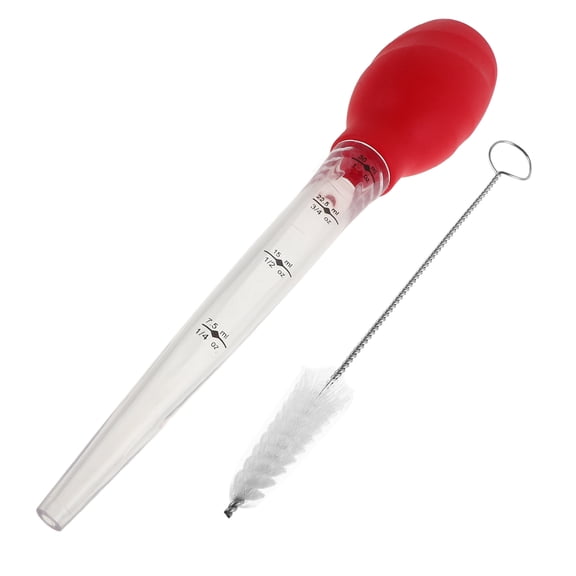 Silicone Turkey Baster With Cleaning Brush Small Baster For Cooking And Marinating Ideal For Beef Chicken Silicone Seasoning Tube