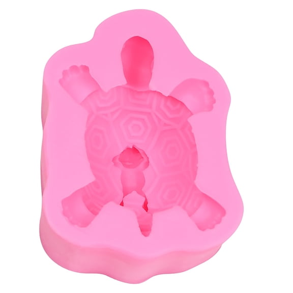 Silicone Turtle Baking Mold Flexible Fondant Texture Dessert Mold For Baking