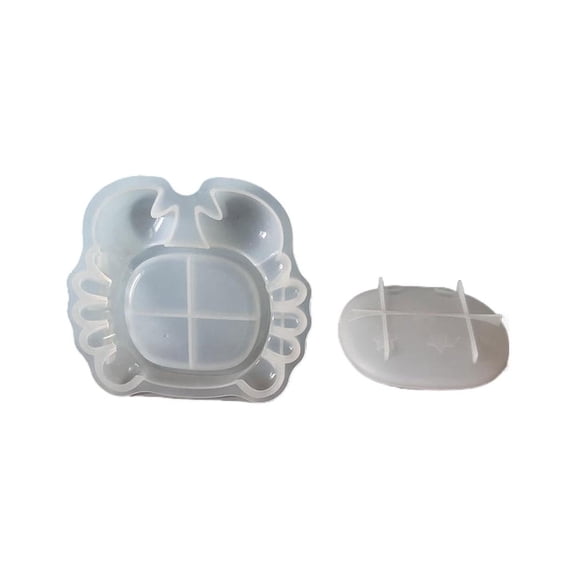 Silicone Turtle Crab Storage Box Resin Mold With Lid DIY Jewelry ...