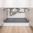 thumbnail image 1 of Silicone Under Sink Liner Kitchen Sink Mat Stain and Oil Resistant Leakable Square Drain Mat for Kitchen, Bathroom and Laundry Room Black/Gray, 1 of 6