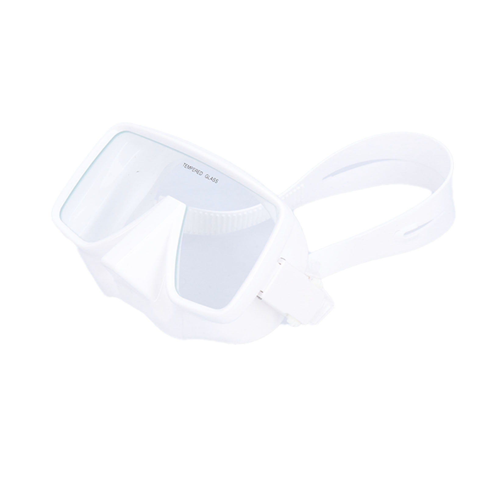 Silicone Underwater Goggles, Shockproof White No Fogging Dive Glasses Highelastic Explosion