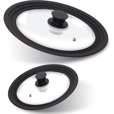 Universal Silicone Pot Lid – Fits 16-20cm Pans, Tempered Glass With Steam Vent, Heat Resistant