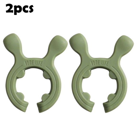 Silicone Utensil Clip Holder for Pots and Pans Adjustable Universal Fit Prevents Countertop Mess