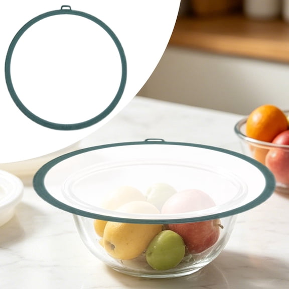 Silicone Vacuum Lids,Reusable Silicone Lids Food Covers,7.87" Round Silicone Bowl Covers for Bowls, Mugs, Jars,Food Saver Microwave Lids Food Storage Covers(C)