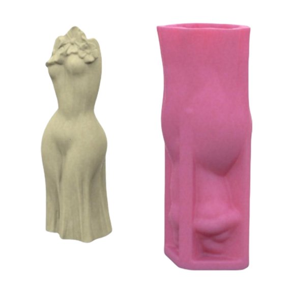 Silicone Vase Molds Succulent Planter Mold Human Body Shape Silicone Molds