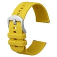thumbnail image 1 of Silicone Watch Band 16mm Quick Release Rubber Watch Straps for Men Women,Silver Stainless Steel Buckle, 1 of 8