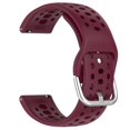 thumbnail image 1 of Silicone Watch Band Breathable Sport Watch Replacement Strap with Metal Connector Quick-Release Adjustable Watch Bracelet for Sports, Daily Outfits, Casual Activities & Watch Replacement Use, 1 of 2