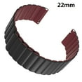 thumbnail image 1 of Silicone Watch Band, Magnetic Smart Watch Strap Double Color for Gear S3 Classic Frontier Galaxy Watch 46mm Versa 2 Fenix 5 Plus Forerunner 935 945 S60 S62 GT2 Men's Gen 5 Carlyle, 22mm, 1 of 8