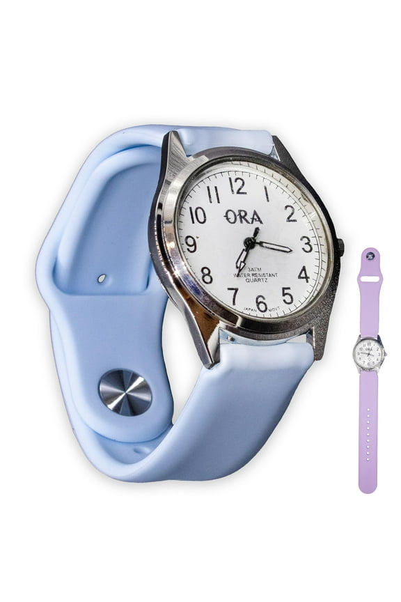 Silicone Watch, Interchangeable Strap Wrist Watches for Women, Analog Timepiece for Men