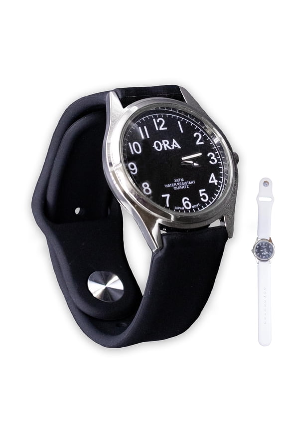 Silicone Watch, Interchangeable Strap Wrist Watches for Women, Analog Timepiece for Men