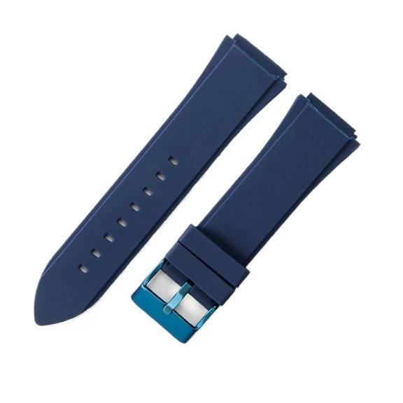 Silicone Watch Strap Fit For Guess Watch U0247g3 W1058g2 W0040g3 Waterproof Sweat Proof Soft Comfortable Blue Rubber Watchband 22mm