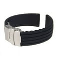 thumbnail image 1 of Silicone Watch Strap Replacement Rubber Watch Band Waterproof Stripe Pattern Watch Bracelet, 1 of 8