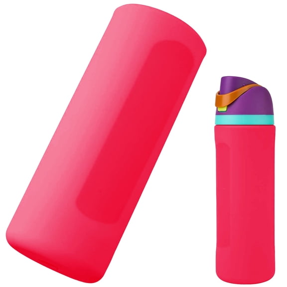 Silicone Water Bottle Boot For 24oz Full Wrap Anti Sliding Bottom Protective Sleeve Case Compatible With Water Bottle Gift For Protector Cover Accessory,Food Storage Containers