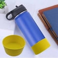 thumbnail image 1 of Silicone Water Bottle Boot Sleeve, Non-Slip Heat Resistant Protective Bottom Cover for 2.9 in Diameter Cups and Bottles, Dishwasher, 1 of 6