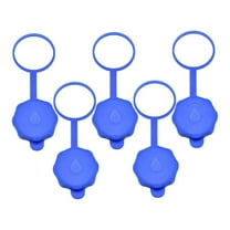 Silicone Water Bottle Caps, Reusable Food Grade Leak-Proof Lids for Screw Or Crown Top Jugs, Dishwasher Safe and Durable (1Pcs) Blue