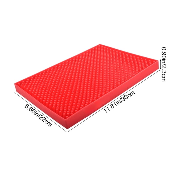 Silicone Water Drain Placemats,Coffee Mat for Home Bar,Non Slip Heat Tolerant Durable Odorless,Anti-Spill Mat for Cocktail Bartender Kitchen Countertop,Tableware Tray For Tea Time