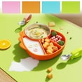 thumbnail image 1 of Silicone Waterproof Nonslip Insulation Mat | Thickened Raised Edge Easy Clean Table Protector | 23.6x15.7 in | Versatile Craft Dining Surface | Durable Large Green Blue Orange Pink, 1 of 8